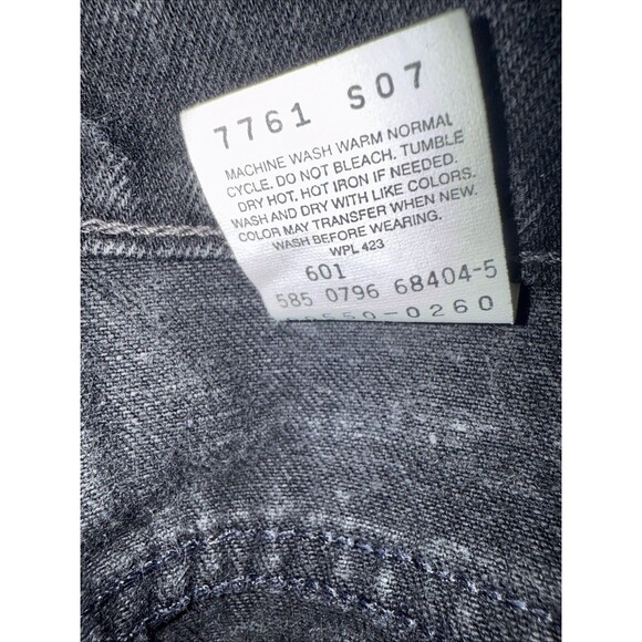 Vintage Levi's Jeans Mens 36x32 Black 550 Relaxed Fit Grunge USA Made Y2K - Picture 6 of 6